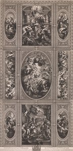 Z malby stropu v Banketním domě ve White-Hallu v roce 1720